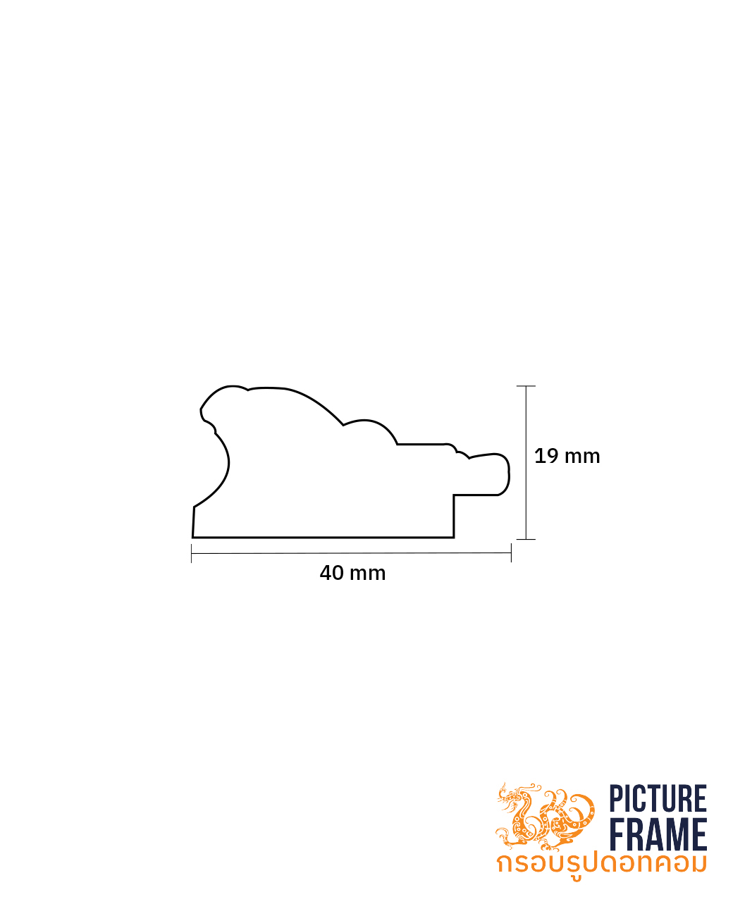 ไม้เส้นกรอบรูป 2808 (10 ฟุต) - Image 2