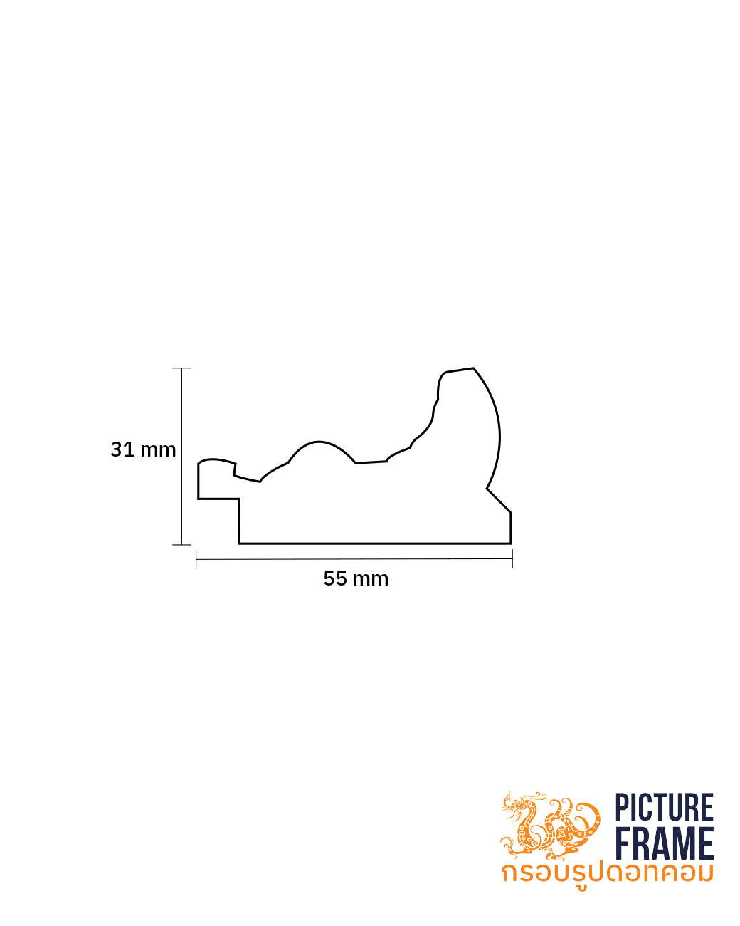 ไม้เส้นกรอบรูป 938 (10 ฟุต) - Image 2